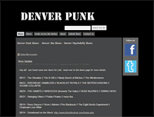 Tablet Screenshot of denverpunk.org